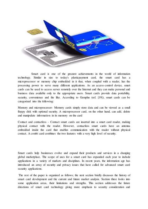 smart card abstract|Smart Card .